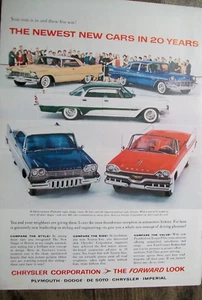 1957 Chrysler Plymouth Dodge conv Imperial DeSoto mid-sized mag car ad - Picture 1 of 1