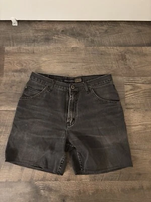 Pantalones cortos negros vintage holgados descoloridos  Foto 1 de 4