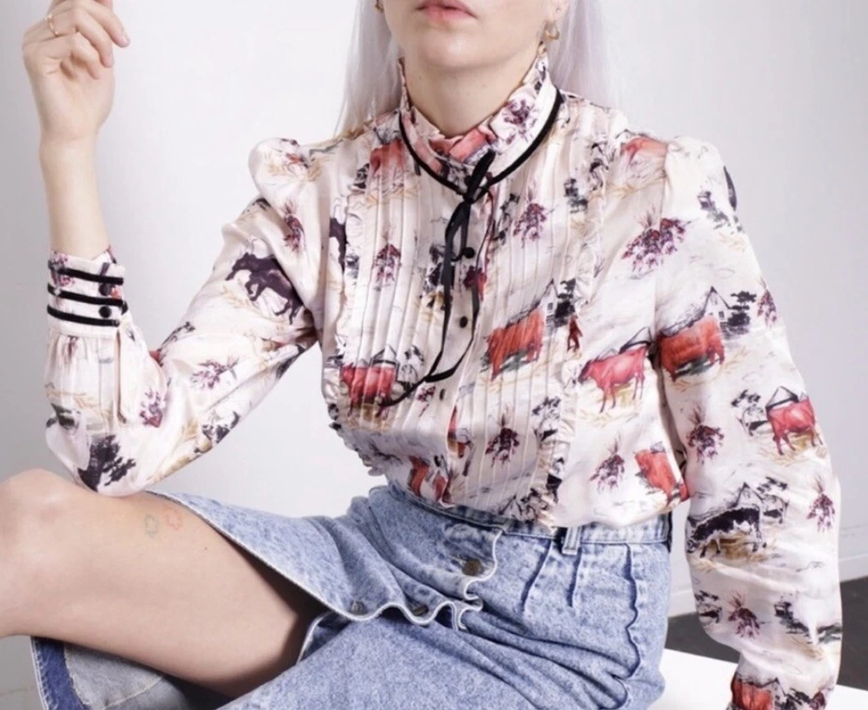 Camisa manga larga Rachel Antonoff Louise Puff (mediana) Foto 1 de 4