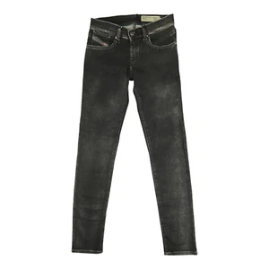 DIESEL Woman Size 24 Jeans Black Getlegg Slim-Skinny Low Waist - Picture 1 of 11