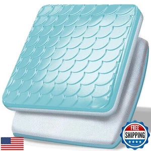 Upgrade Cooling Gel Car Seat Cushion for Pressure Relief Long Sitting, Large - Picture 1 of 5