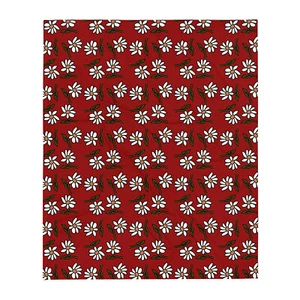 daisy red 50" x 60" Throw Blanket - Picture 1 of 1