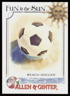 2023 Topps Allen & Ginter Beach Soccer #FITS-8 BASEBALL SUN Fun in the Sun - Image 1 of 2