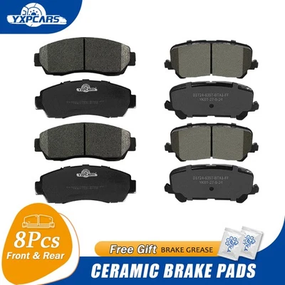 Pastillas de freno delanteras traseras de cerámica premium para Honda Passport 2019-2023 2024 2025 Foto 1 de 4