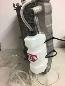 Ducati Race Type Radiator Coolant Overflow Expansion bottle (with fittings) bsb - Picture 1 of 6