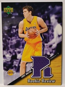 2004 Upper Deck #RR-LW Luke Walton Rookie Review Worn Jersey Insert NM-MINT  - Picture 1 of 5
