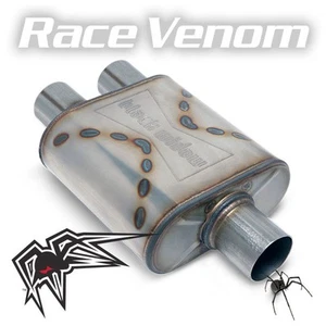 Black Widow Race Venom 3" Muffler Single/Dual - Picture 1 of 1