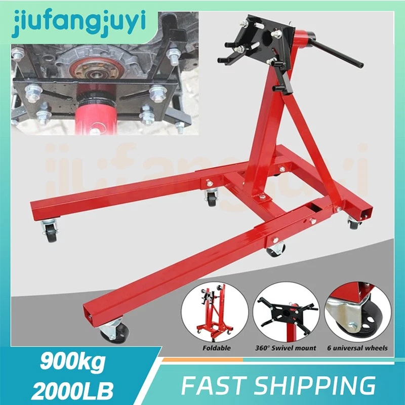 KOGONGP 900kg 2000LB Folding Engine Gearbox Support Stand Heavy Duty Swivel Transmission