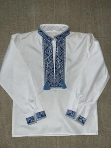 Ukraine Vyshyvanka Shirt Boys 8 Y - Picture 1 of 3