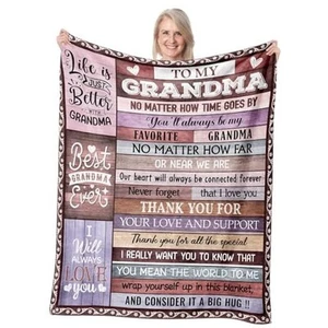 Grandma Birthday Gifts, Great Gift for Grandmas from 50"x60" Grandma Gifts - Picture 1 of 7