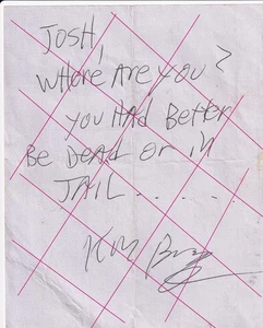 King Buzzo Roger Buzz Osbourne Melvins Hand Written Autograph Note & 15 Photos - Bild 1 von 24