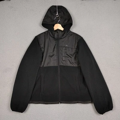 Snozu Jacket Womens XL Black Fleece The Platinum Collection Full Zip Hooded Cozy - Image 1 of 4