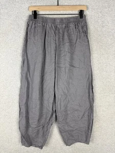 Lintico Pants Womens XL Linen Elastic Waist Relaxed Fit Casual Lightweight - Picture 1 of 10