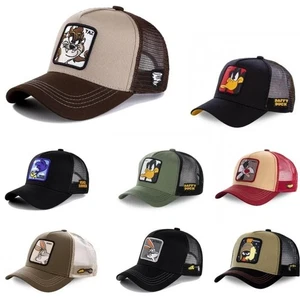 Unisex Anime Snapback Trucker Cap – Cotton Mesh Hip Hop Dad Hat for All - Picture 1 of 35
