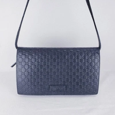 Cartera Bandolera Gucci 466507 Micro Guccissima Cuero Negra (PB1029459) Foto 1 de 4