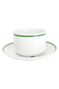 Kahla Tazza con Piattino Porcellana Bianco/Verde - Foto 1 di 2