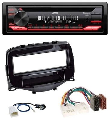 JVC CD DAB USB Bluetooth MP3 Autoradio für Toyota Aygo (2014-2021) - Bild 1 von 4