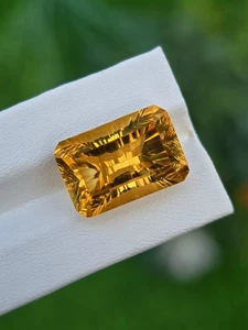 Piedra preciosa de citrino corte de lujo limpia piedra facetada suelta natural - Imagen 1 de 6