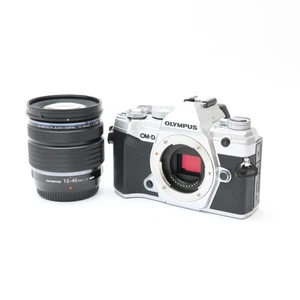 OLYMPUS OM-D E-M5 Mark III 12-45mm PRO Lens Kit Silver -Near Mint- #413 - Picture 1 of 12