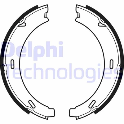 DELPHI Bremsbackensatz Feststellbremse Handbremse Hinten LS1958 - Bild 1 von 2