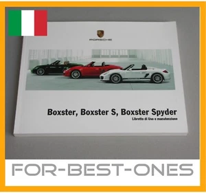 Nuovo Italiano Porsche Boxster 987 manuale Libretto di uso manutenzione Spyder S - Picture 1 of 7