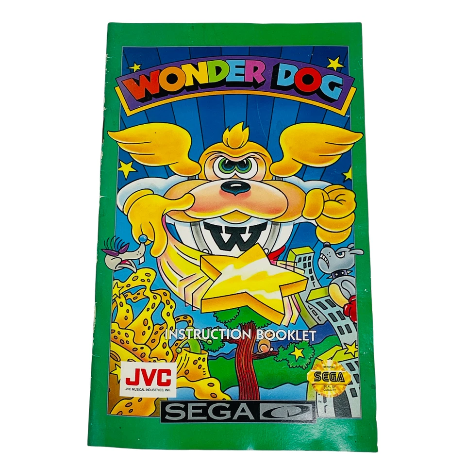 Wonder Dog Sega CD Instruction Booklet Manual - Image 1 of 1