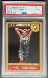 Giannis Antetokounmpo 2013 Panini Hoops GOLD #275 Bucks SP Rookie RC PSA 9 - Picture 1 of 2