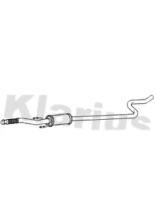 GM1160K EXHAUST CENTRE BOX FOR CROSSLAND X 12 3/17-9/18 SCP - Picture 1 of 1