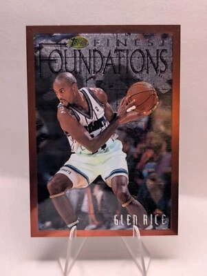 1996-97 Topps Finest Foundations Bronze Glen Rice #238 Theme F10 Common Hornets - Image 1 of 2