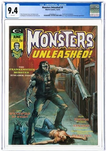 Monsters Unleashed 6 1974 CGC 9.4 NM White Pg Boris Vallejo Frankenstein cover - Picture 1 of 4