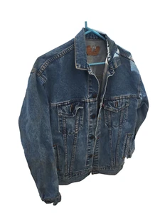 Vintage Levi Strauss & Co. Denim Jean Jacket Button 1990s - Picture 1 of 10