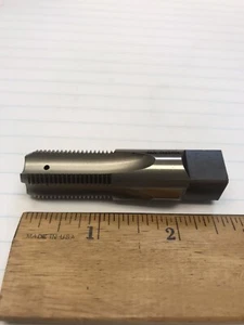 1 pc. 3/8-18 HS NPSF 4 FLUTE STRAIGHT PIPE TAP W/OIL HOLES. REGAL USA (loc stk) - Picture 1 of 4