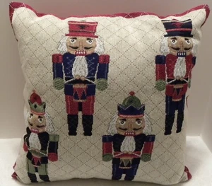 Set 2 cuscini/cuscini arazzo schiaccianoci 15 x 15 nuovi - Foto 1 di 2