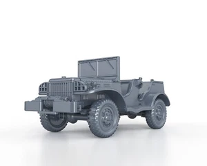 US WWII - DODGE WC 56 no canopy - 1/56 1/72 1/87 1/100 3D PRINTED - Imagen 1 de 5