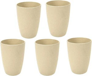 12Oz Small Drinking Tumblers for Kids, Unbreakable Wheat Straw Cups for Camping - Picture 1 of 7