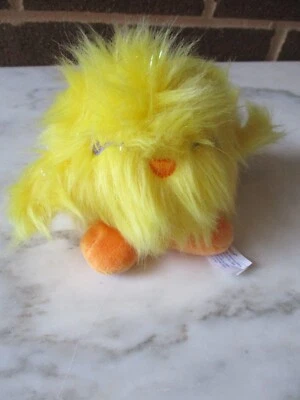 Build A Bear Yellow Fuzzy Chick 4" Plush Ball Shape-Stitched Facial-Sparkles - Image 1 of 4