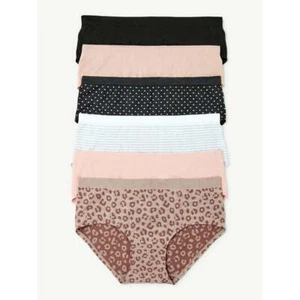 Joyspun Hipster Panties Women's Size M Assorted Seamless , 6-Pack, --Y2-- - Picture 1 of 4