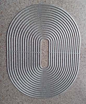 16 Layered Oval Shaped Meta Cutting Dies Craft  up to 14cms Dia x 11cm NEW - Image 1 of 2