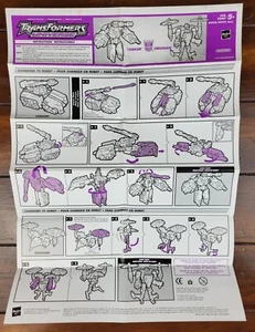 Transformers Universe Tankor & Obsidian Instruction Sheet Hasbro 2003 - Picture 1 of 1