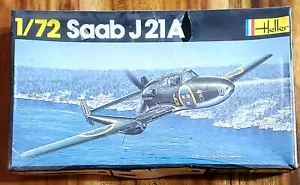 1/72 Saab J21 A Heller U francis Beng Vintage #251 Nuevo en paquete - Imagen 1 de 6