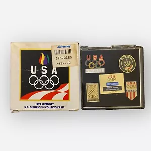 Spilla olimpica USA set da collezione 1992 scatola originale JC Penney - Foto 1 di 6