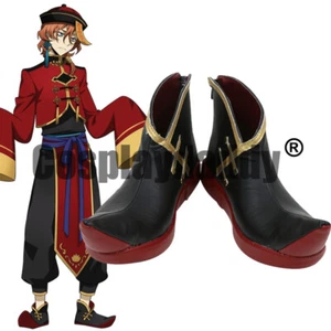 Bungo Stray Dogs Fearless Jiangshi Chuya Nakahara Cosplay Shoes Boots C006 - Picture 1 of 5