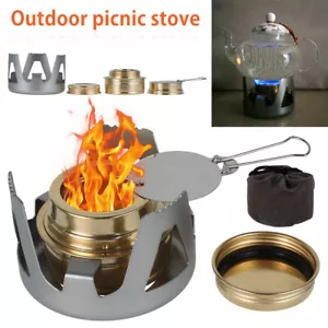 Portable Mini Spirit Burner Alcohol Stove For Outdoor Hiking Camping Picnic DW - Picture 1 of 10