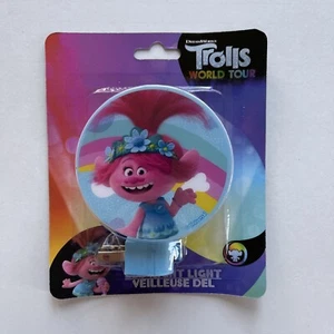 Trolls World Tour LED Kids Night Light with Rotating Shade by DreamWorks - Picture 1 of 3