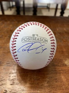 Carlos Correa Signed 2017 Postseason Baseball PSA DNA Coa Houston Astros - Picture 1 of 8