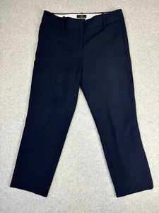 J. Crew 365 Pants Women Size 8 Navy Cameron High Rise Slim Cropped Slacks - Picture 1 of 9