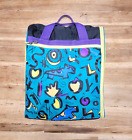 VTG '90s Wiz Personal Locker Bag Retro Colorful Backpack Travel Case Bookbag