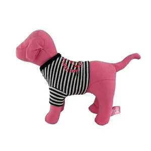 Victorias Secret Pink Dog Plush Striped Anchor Shirt Nautical Hoodie Good Life b - Picture 1 of 12