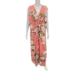 IMAN Global Chic Womens Elegant Weekend Party Printed Maxi Dress 3X Plus Size - Picture 1 of 10
