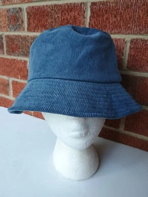 Sombrero de cubo David And Young azul pana unisex talla única para la mayoría nuevo sin etiquetas Foto 1 de 4